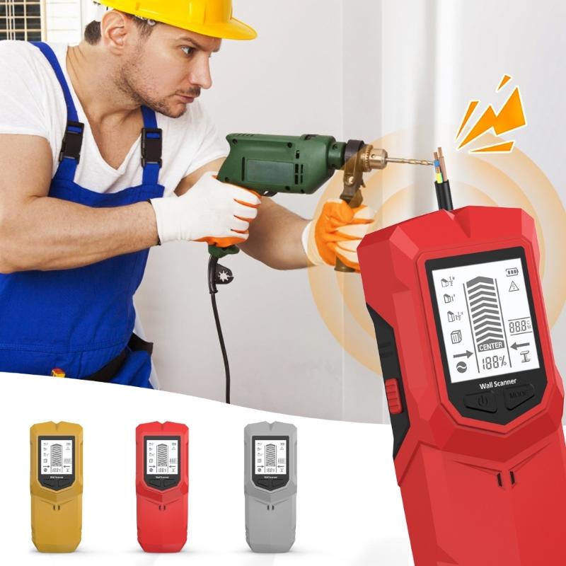 Lightweight ABS Construction Portable Metal Detector Scanner For Metal Wood Wiring Wall & Multiple Surfaces Applications