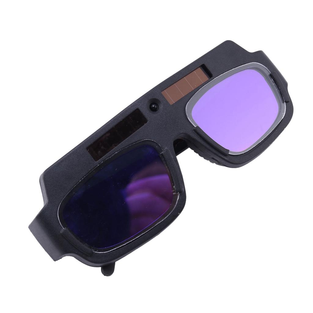 Easy Use 6Pc Solar Powered Auto Darkening Welding Mask Helmet Goggles Welder Glasses Arc Anti-Shock Lens For Eye Protection