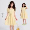 Girls' Polka Dot Puff Sleeve Princess Dress