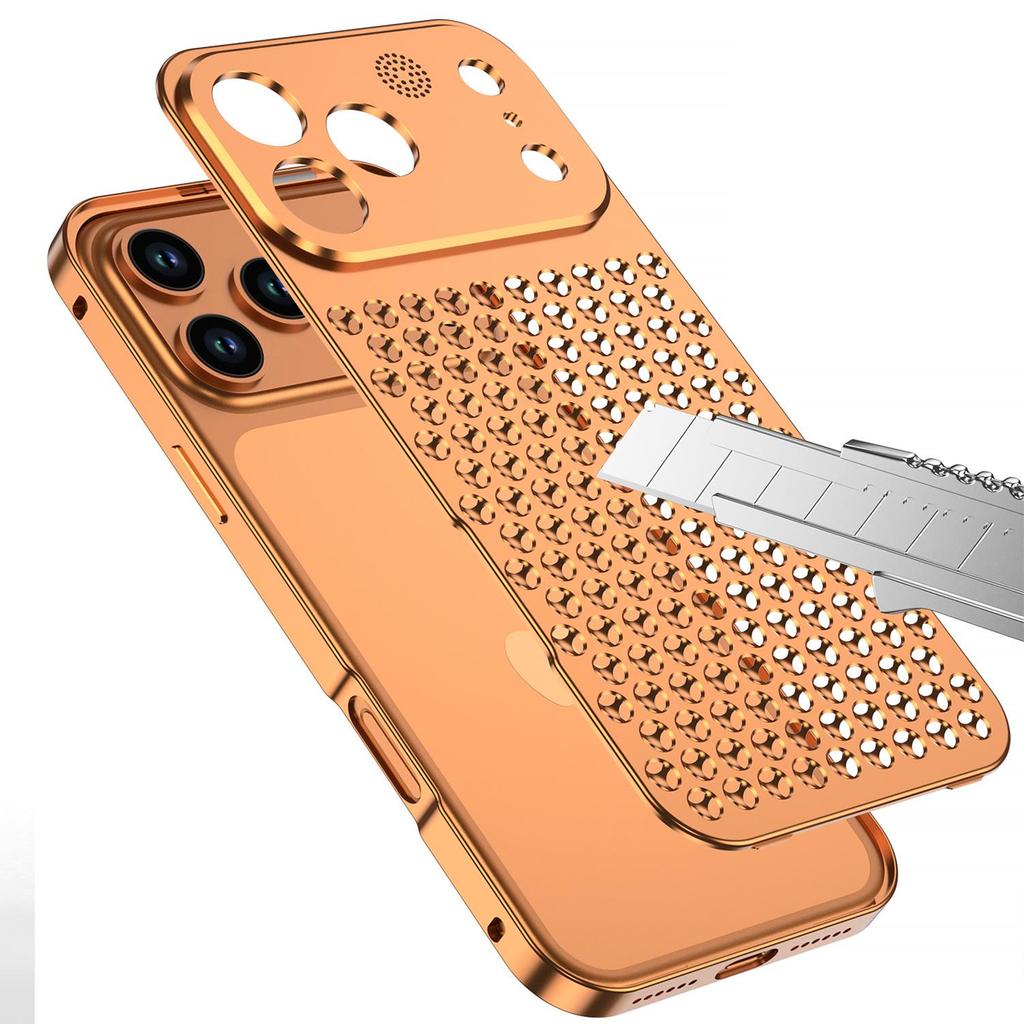 iPhone 18 Pro/Pro Max Aromatherapy Heat Dissipation Metal Snap-On Case