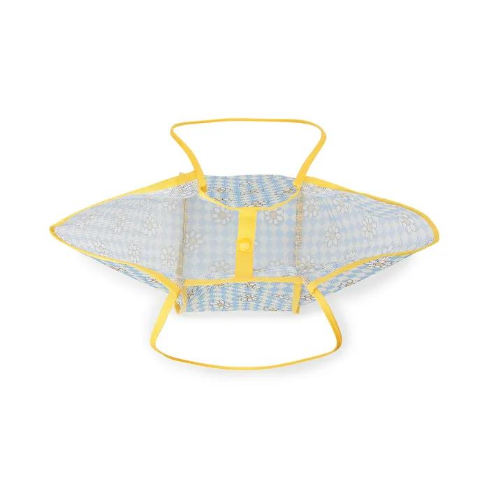 Mesh Beach Bag Daisy Blue
