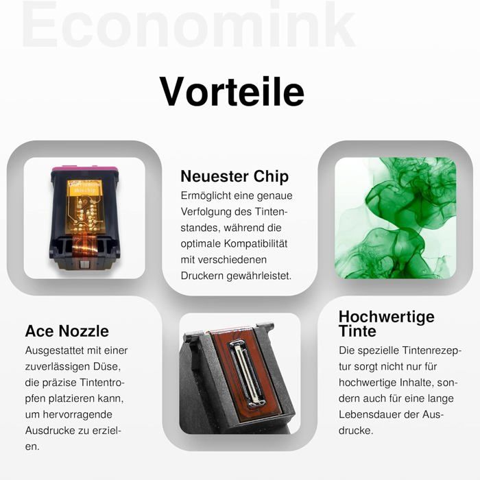 Cartouche d'Encre - 305 XL - Noir et Couleur - 750 pages - Écologique et Reconditionnée