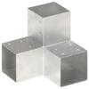 VidaXL Post Connector Y-Shape Galvanized Metal 101x101 Mm