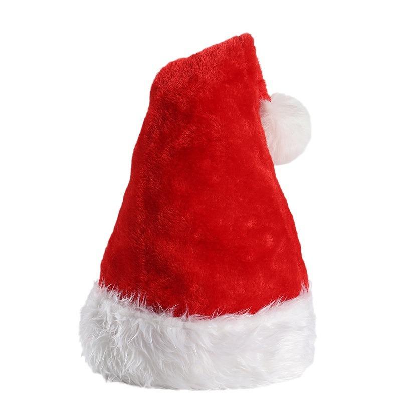 Adult Christmas Ball Upscale Christmas Hat Padded Warm Christmas Hat Plush Christmas Hat for Children Upscale Hat.