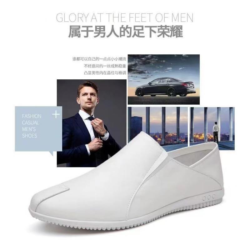 Men S Breathable Slip On Driver Shoes Soft Sole Business Casual Loafers Black