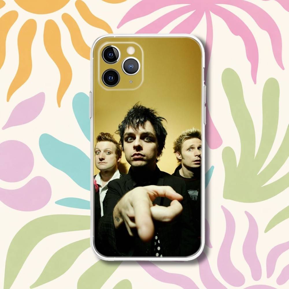G-Green Day American Idiot Dookie Transparent Phone Case For iPhone 17,13,15,12,11,14,16 Pro Max Mini 7,8 Plus SE4,17E Air Funda