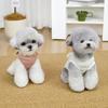 Haustierweste mit Zugring D-Ring Weiches Waffelgewebe Hautfreundliches Material Niedliches Design Kontrastfarbe Hundegeschirr Weste für Kleine Hunde Teddy Bichon