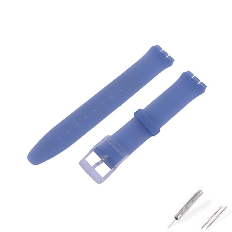 

Надтонкий 16-мм силіконовий ремінець для годинника Swatch - Унісекс 16mm синій