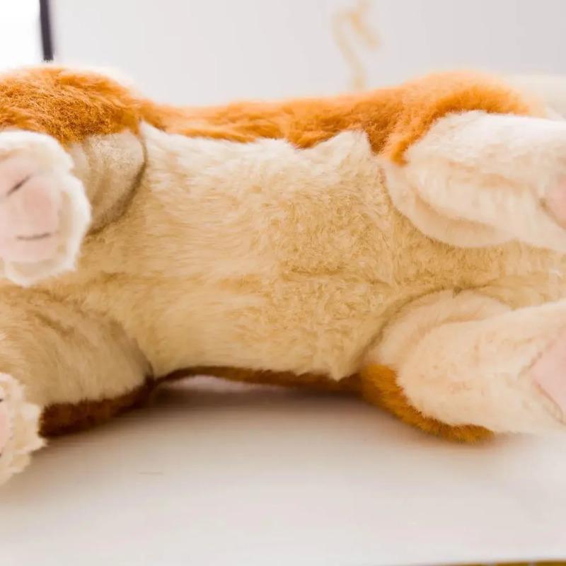 Lifelike Plush Wolf Dog Stuffed Animal Doll German Shepherd  Akita Pet  Model