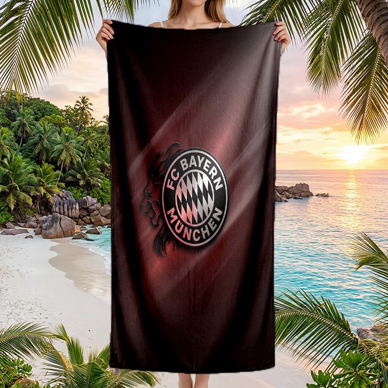 Bayern Munich Print Quick Dry Beach Towel Microfiber Absorbent Portable Travel Swimming Towel