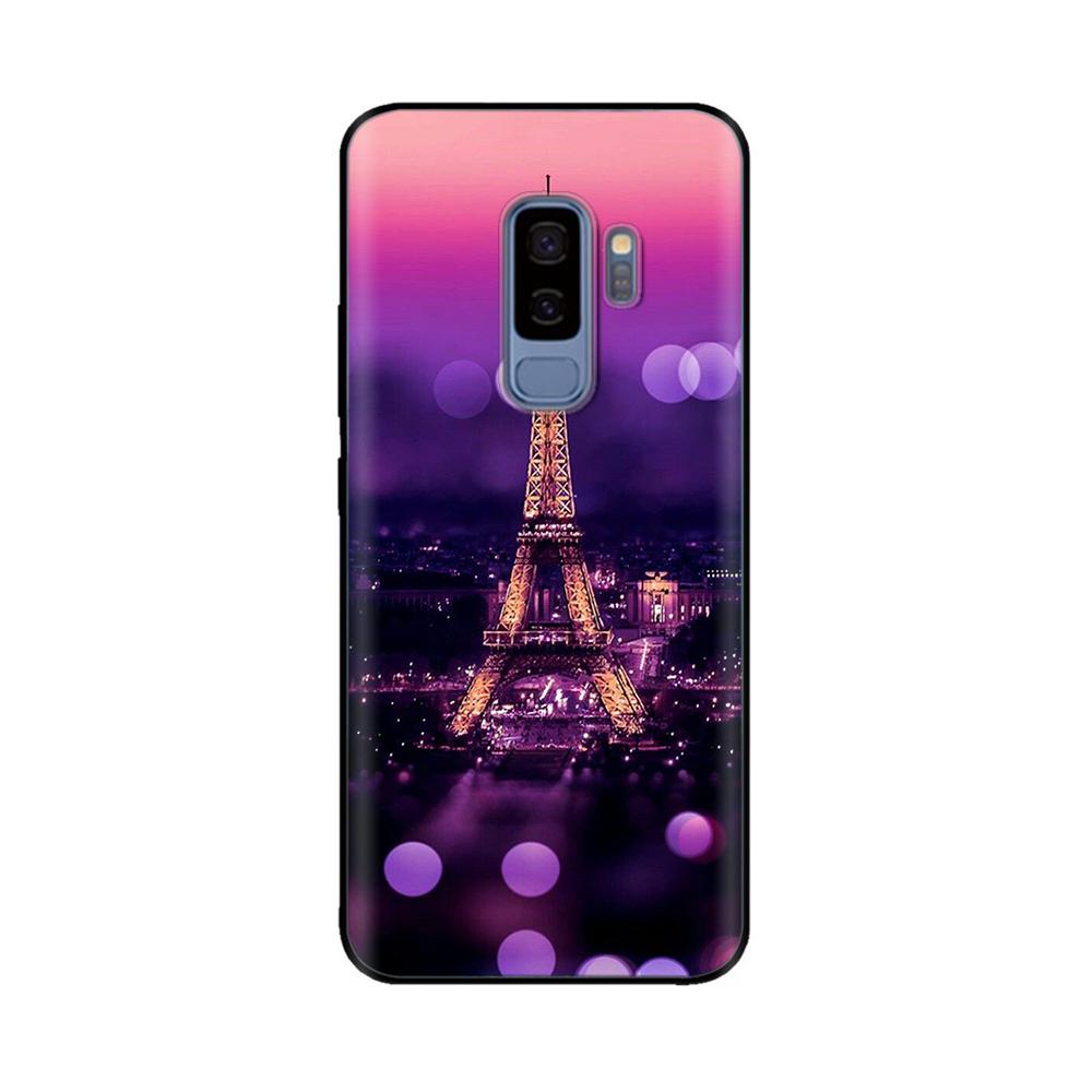 For Samsung Galaxy S9 Case Mobile Phone TPU Silicone Protective Cover for Samsung S9 Plus S9+ S 9 Back Cover Paintted Bumper