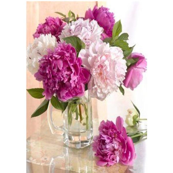 

Алмазная вышивка Яркий цветок 5D Алмазная мозаика Картина Современный цветок Вышивка крестом Full Round 20x30CM