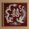 Dragon and Phoenix Bringing Auspiciousness Full 5D DIY Pearl Gem Art Diamond Painting Kits for Adults/Beginners Gift Idea Home Decor 15.7x15.7in