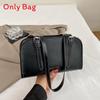 Pu-Kissen-Tasche für Damen mit Reißverschluss und innerem Handyfach für den lässigen täglichen Gebrauch