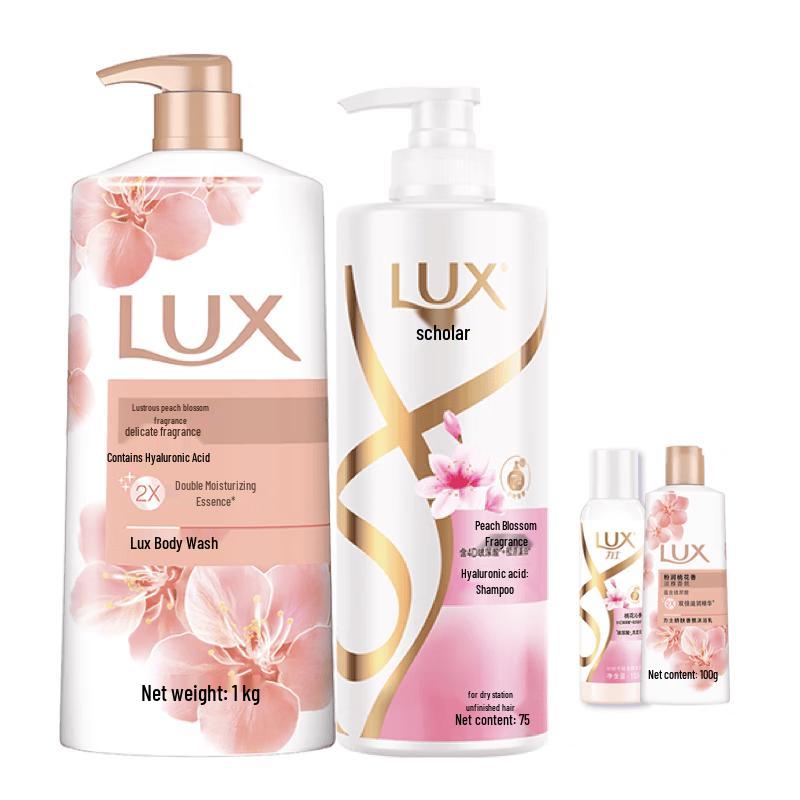 LUX Peach Blossom Fragrance Hair & Body Care Set