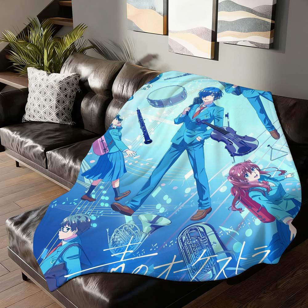 Anime Blue Orchestra Season 2 Blanket Soft and Skin Friendly For Couch Bed Napping Bedspread All Seasons Comforter
