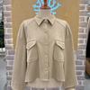 Suede Shirt Style Jacket LC61F3JK505X