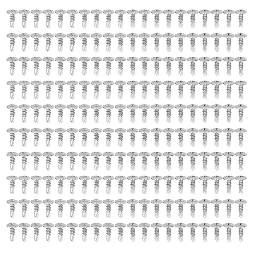 200 szt. Wkręt samowiercący z łbem podkładkowym, 304 stal nierdzewna do prac w drewnie M4.8x16