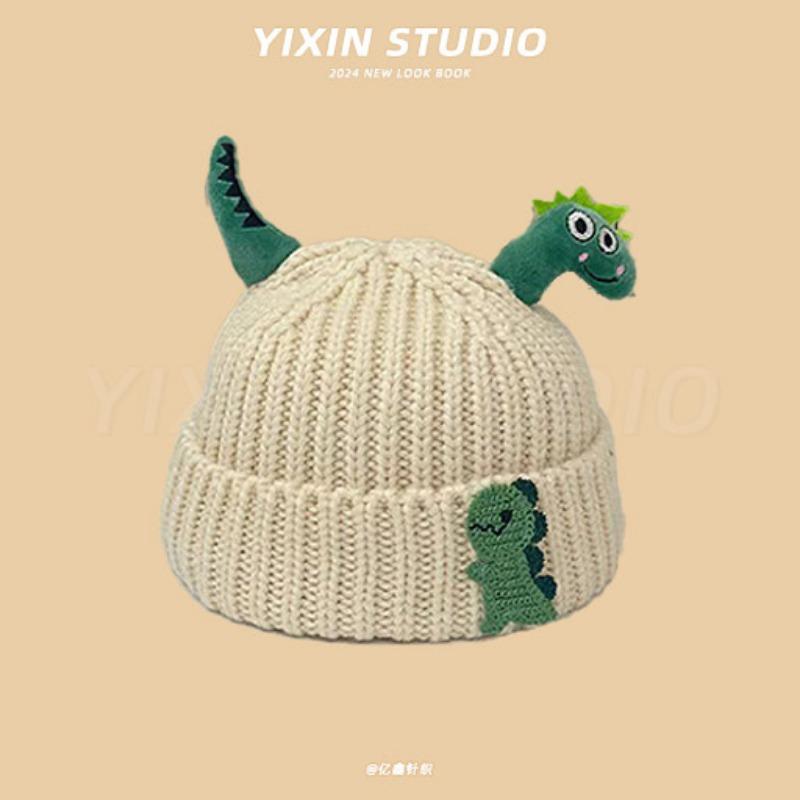 Autumn and Winter Boys and Girls Children's Hats Baby Hats Cute Cartoon Bears Plush Hats Thermal Hats Ear Protectors Knitted Hats