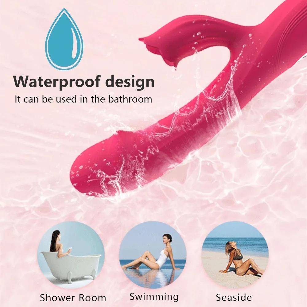 Tongue Licking G-spot Vibrator Vaginal Massager Soft Clitoris Stimulator Female Masturbation Sex Toys for Women Adult Products