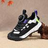 2025 New Rotating Buckle Medium and Large Children's Lightweight Mesh Breathable Autumn and Winter Running Sports Shoes Boys' Casual Shoes