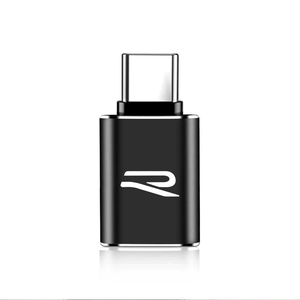 For Volkswagen VW 1Pcs USB To Type-C OTG Adapter USB Female Converter Phone Charger For VW Golf 7 MK7 Golf 6 MK6 Golf 5 Jetta Tiguan Polo CC