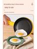 Cocedor y Freidora Eléctrica de Huevos Compacto de Doble Capa con Apagado Automático
