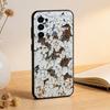 Retro Rust Design Phone Case Black Silicone Soft For Samsung S25,S24,S21,S22,S23,S30,Ultra,S20,Plus,Fe,Lite