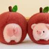 The  Able Apple Pig Plush Toy Doll Cute Pig Doll Detachable Throw Pillow Doll Gift Grabber Doll