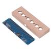 DIY IN14 Glow Tube Clock Kit Beech Wood Shell Module Lamps Assembly USB 5V Interface
