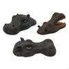 Creative Floating Hippo Head Decoy Pool Floater Ornaments Animals Statue for Water Crafts