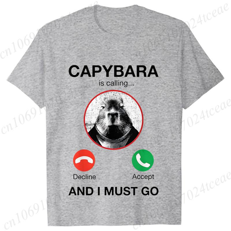 Capybara Sună Tricouri pentru Femei Amuzant Capibara Rozător Iubitor de Animale Umor Tricouri Vară Mânecă Scurtă Îmbrăcăminte Femei