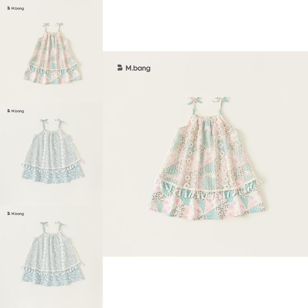 French Vintage Girl Dress With Lace Patchwork For Kids Summer Party Wear