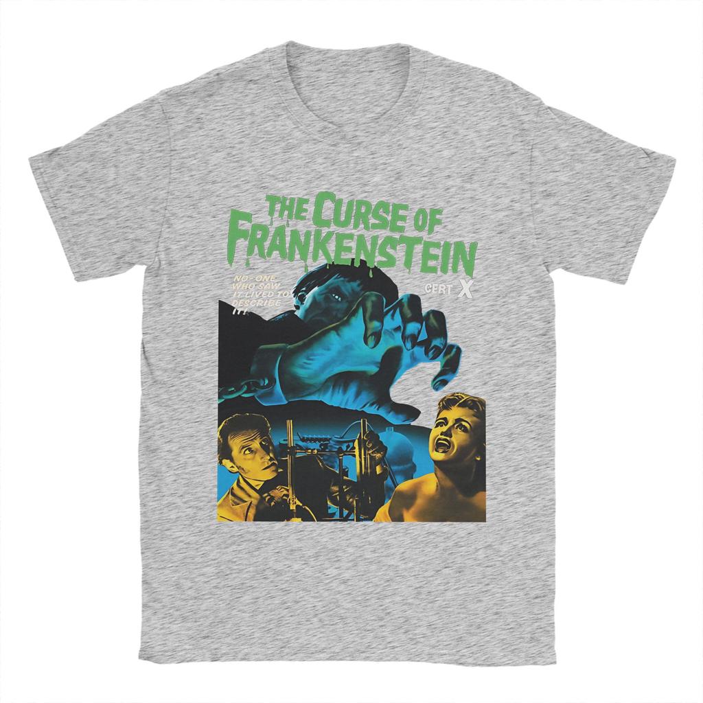 Men Women's The Curse of Frankenstein T Shirt Pure Cotton Clothes Funny Short Sleeve Round Collar Tee Shirt 4XL 5XL 6XL T-Shirt