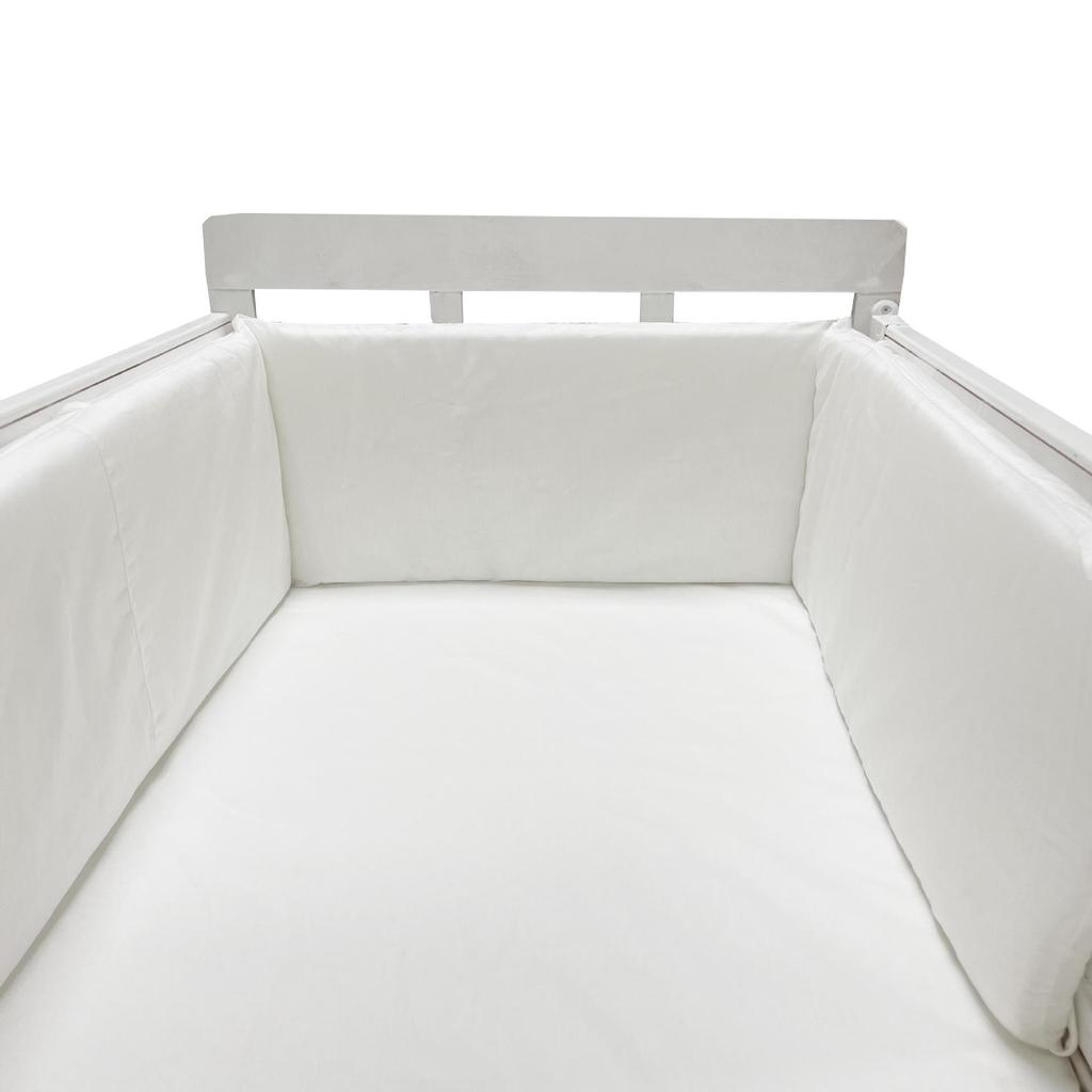 Soft Pure Cotton Removable and Washable Baby Crib Bumper, Anti-Collision, One-Piece Design