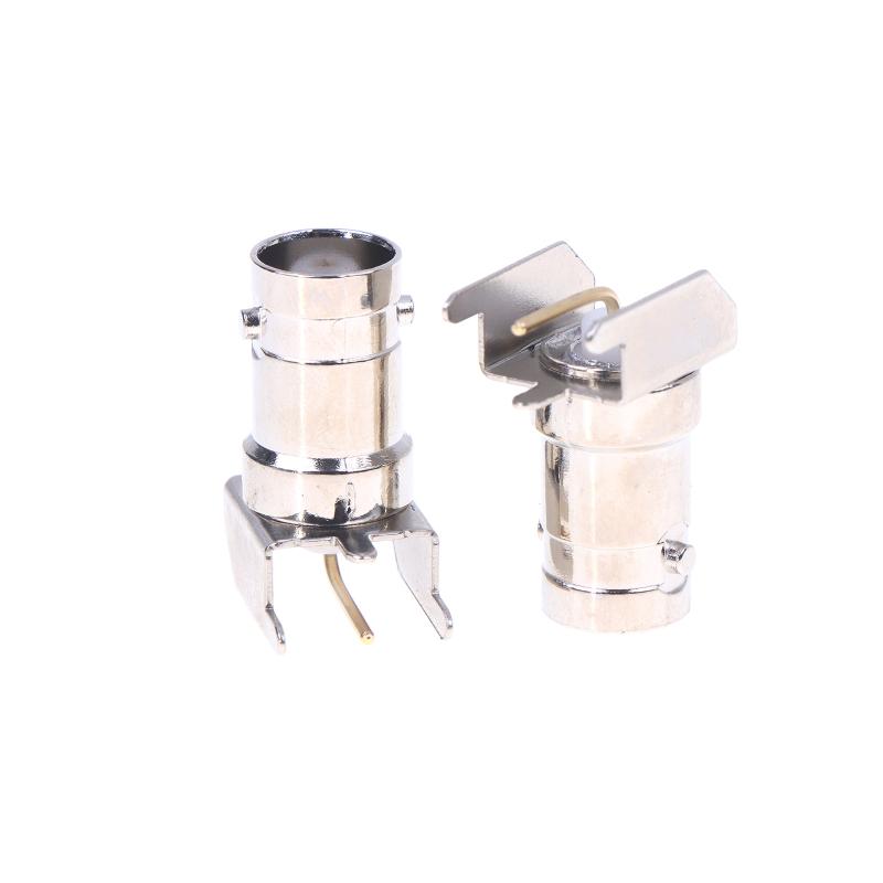 5/10/20Pcs 50 Ohm Q9 Bnc Female Right Angle 90 Degree Plug Solder Cup Pcb Nickel Plated Brass Rf Coaxial Adapters