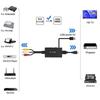 AV-zu-HDMI-kompatibler Konverter, RCA-zu-HDMI-kompatibler Audio-/Video-Konverter-Adapter, unterstützt 1080p NTSC/PAL für Set-Top-Boxen