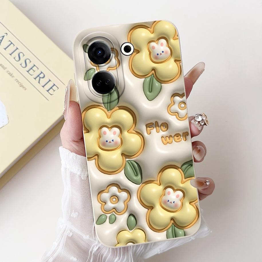 For Tecno Camon 20 Pro CK7n Case Camon 20 Pro 5G Cover Popular Flower Matte Phone Case For Tecno Camon 20 Premier Camon20 Bumper