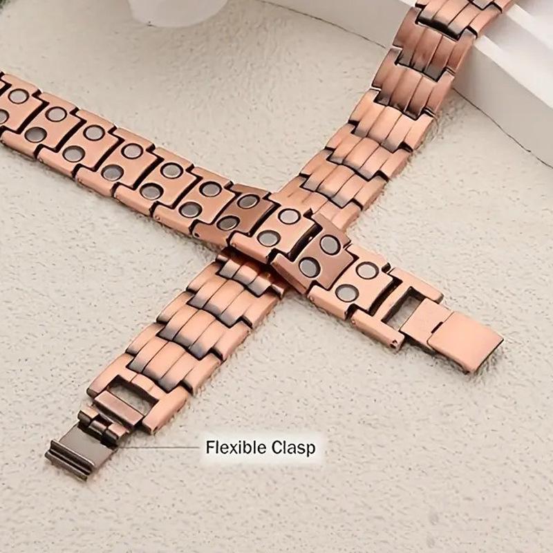 Braccialetto Magnetico Energetico in Bronzo Ecologico da Uomo - Ideale per Anniversari