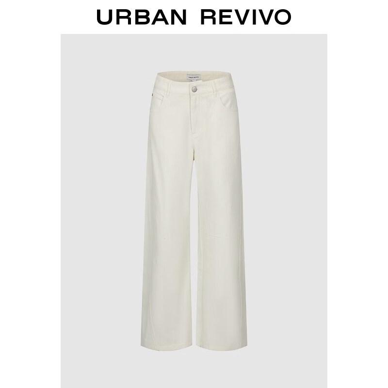 UR 2026 Spring Women s Pastel Urban Curved-Leg Pants