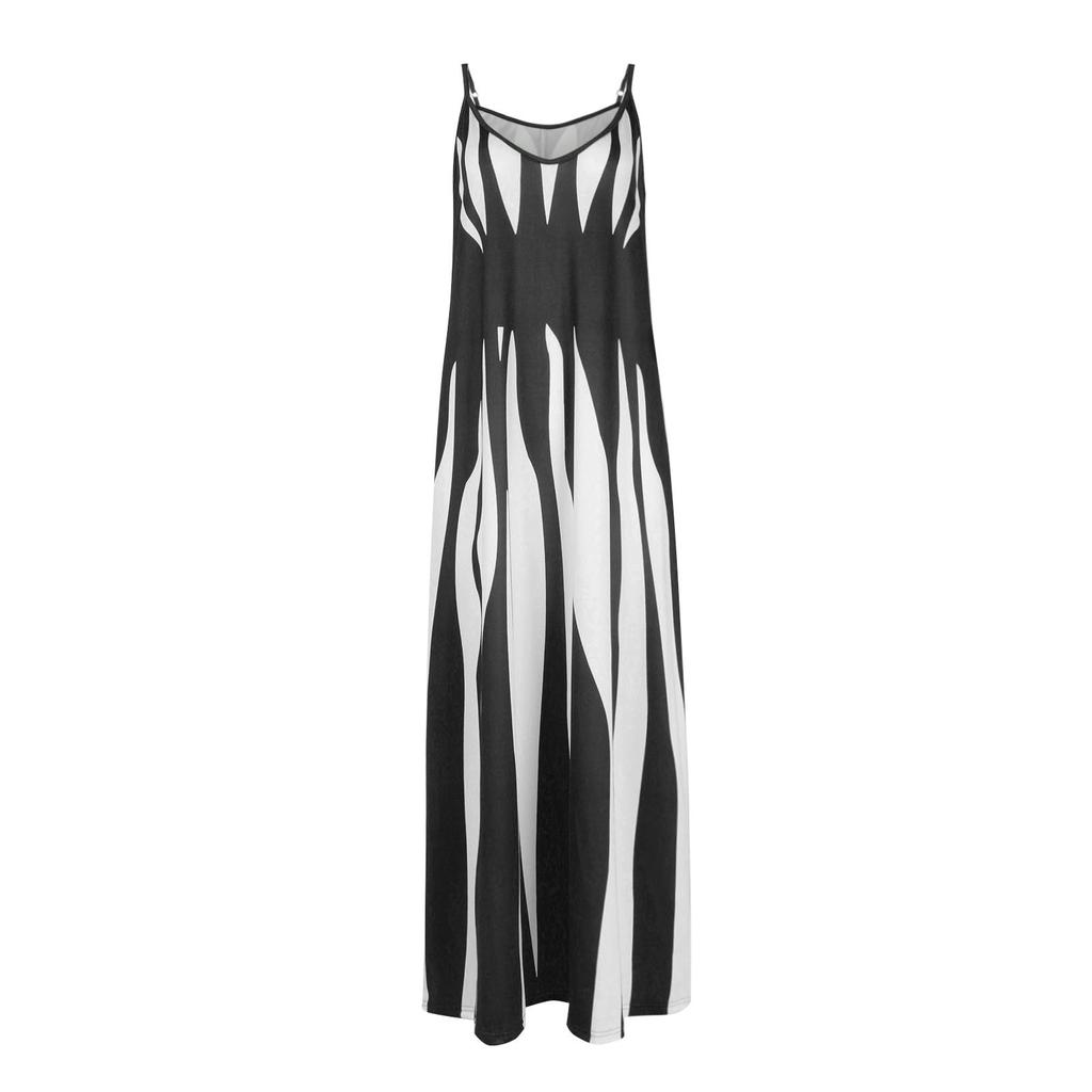 Women's Casual Dresses Summer Geometric Sling V-Neck Women's Dresses