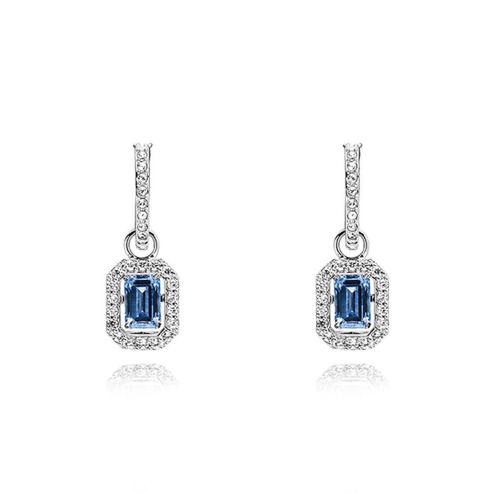 Swarovski 5619500 Una Angelic Hoop Drop Earrings