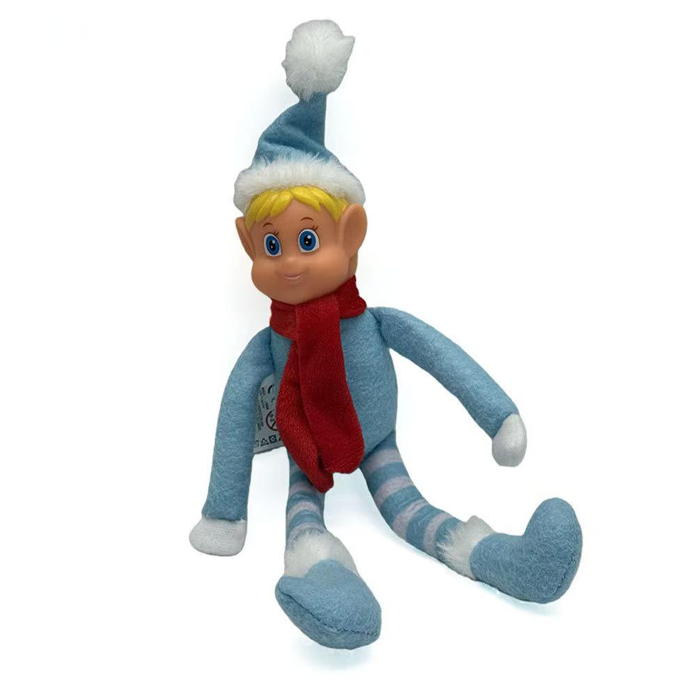 Christmas Elf Silicone Doll Ornament - Festive Atmosphere Bookshelf Decoration