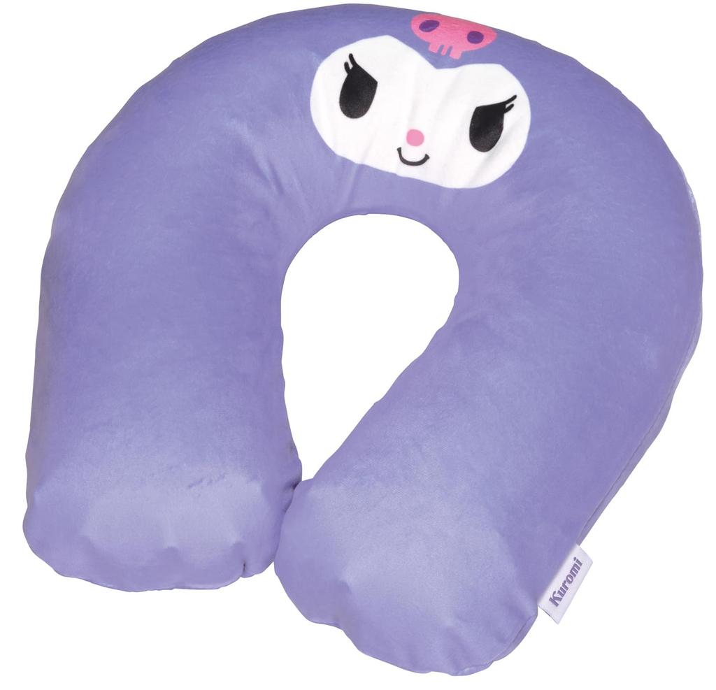 Skater Air Neck Pillow Kuromi Sanrio with Exclusive Pouch ZANP1