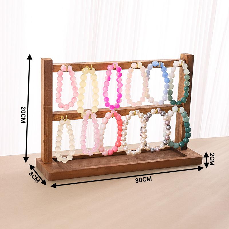 Jewelry Keychain Earrings Pendant Display Stand Solid Wood Trinket Hanger Hook Premium Sense Stall Store Counter