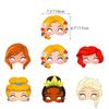 12Pcs Disney Princess Mask Party Decoration Set Birthday Gift Party Halloween Cool Accessories Favorite Ornament for Girls