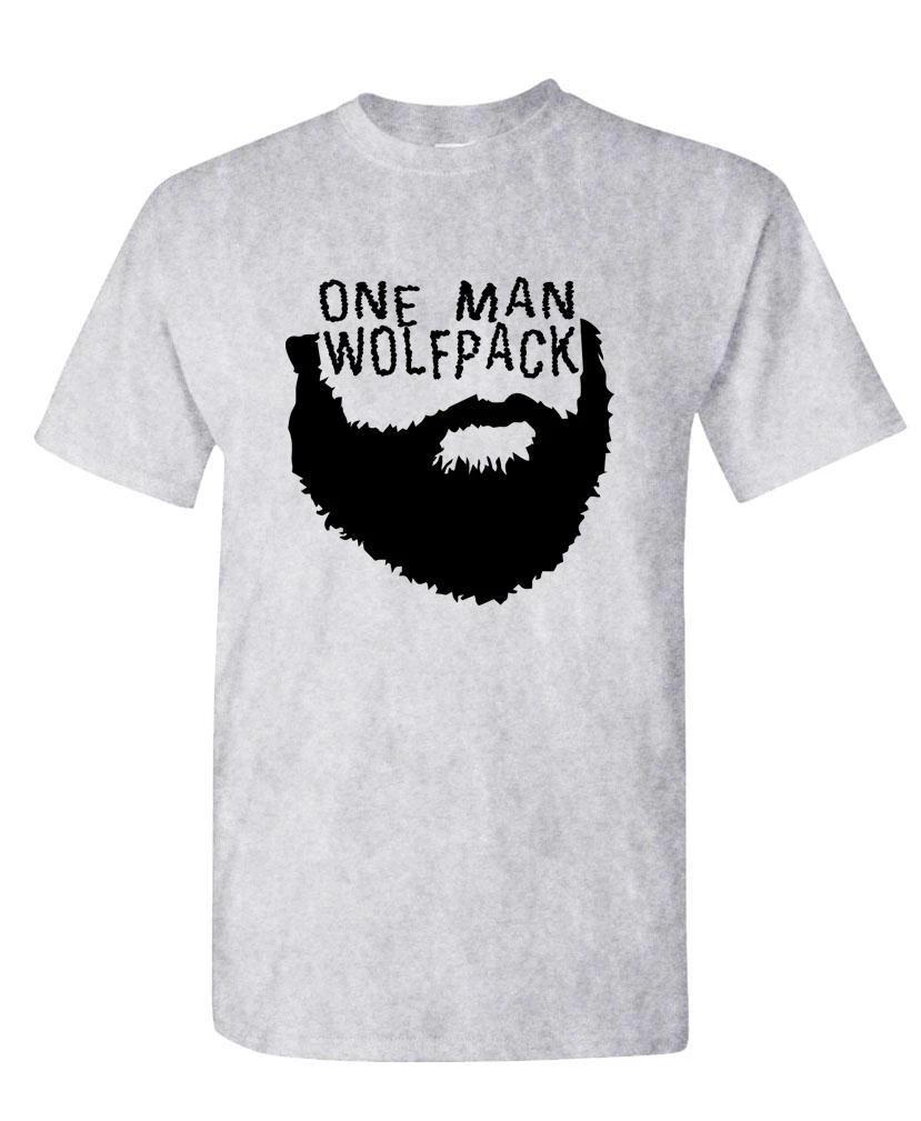 ONE MAN WOLFPACK - Unisex Cotton T-Shirt Tee Shirt 4XL