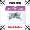 Halloween Spider Web Decorations Stretch Cobwebs with Fake Spiders, Scary Indoor/Outdoor Halloween Party Props