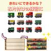 Apricity Wooden Train Set with Mini Magnetic and Storage Great for Home Decor Cars, Attachments, Box,