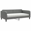 VidaXL Lit de jour avec matelas gris foncé 100x200 cm tissu 3196804